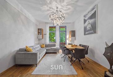 MODERNISIERTE ALTBAUWOHNUNG MIT KAMIN & BALKON IM GRÜNEN - 4 Zimmer auf 100m² in Darmstadt-Arheilgen