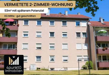 Vermietete 2-Zimmer-Wohnung mit späterem Potenzial