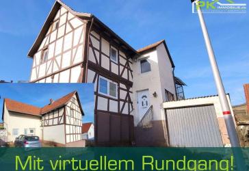 Viel Platz, viel Potenzial: 7-Zimmer-Einfamilienhaus in 36214 Nentershausen mit Garage und Kaminofen