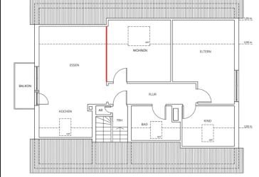 Schöne 4 Zimmer DG Wohnung mit Balkon Hoppachshof