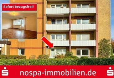 Reserviert: 3-Zi. Erdgeschoss-Eigentumswohnung mit PKW-Stellplatz und Loggia in der Kreisstadt Husum