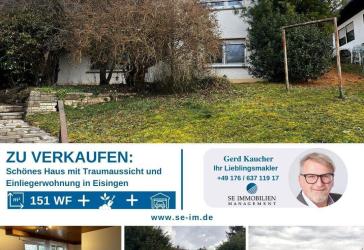 Schönes Haus mit Traumaussicht, Einliegerwohnung, schönem Garten und Garage zu verkaufen!!