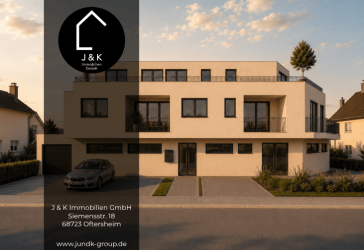 Auf nach Sandhausen! Moderne Eigentumswohnung im EG mit Terrasse + Garten I KfW 40 QNG