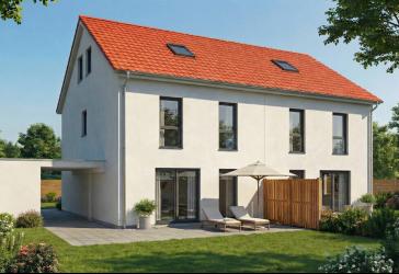 Neubau Doppelhaushälfte(Effizienzhaus40) mit vielen Gestaltungsmöglichkeiten in Winkelhaid - Lage am Waldrand