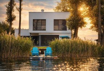 Wohnen am Wasser - Exklusives Architektenhaus in traumhafter Seelage!