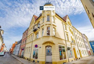 Vermietete Etagenwohnung mit Balkon im Zentrum der Altstadt Stralsunds