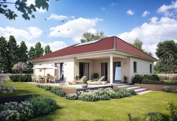 Winkelbungalow mit 123 qm Wlf.++ inkl. Grundstück++ schlüsselfertige und massive Bauweise
