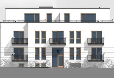 Moderner Neubau mit Blick ins Grüne