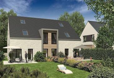 Neubau von zwei Doppelhaushälften, provisionsfrei