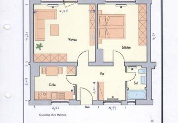 Helle 2-Zimmer-Wohnung mit Balkon, Stellplatz und viel Grün – Paul-Gossen-Straße, Erlangen