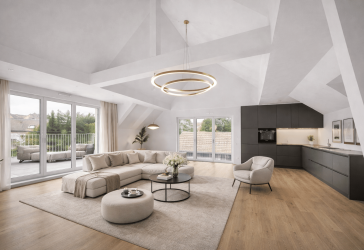 Exklusives Penthouse in Wiesbaden | 140 m² Luxus-Wohnfläche, große Süd-West-Dachterrasse, barrierefrei.