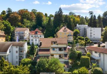 Zwei Terrassen. Stadtblick. Ravensburg-Federburgstraße