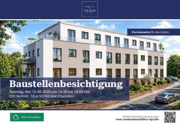 **** OFFENE BAUSTELLENBESICHTIGUNG **** Sonntag, den 16.08.2026 von 14:30 Uhr bis 16:00 Uhr