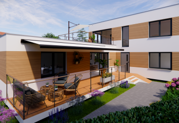 NEUBAUPROJEKT I L-Cube zweistöckig I Moderne Holzmodulhäuser in Ernsgaden
