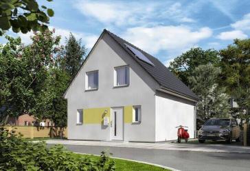 Raumwunder 90, Preis inkl. Grundstück, massiv gebaut