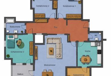 Großzügige 5-Zimmer-Wohnung mit Balkon in attraktiver Lage