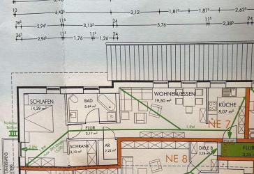 2-Zimmerwohnung im DG - mit 1 Pkw-Stellplatz