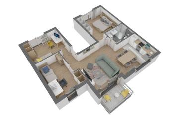 Attraktive 4 Zimmer-Wohnung im 1. OG mit Balkon