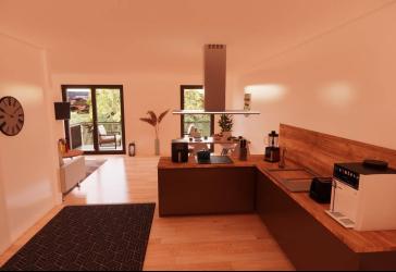 Neubau: 2-Zimmer-Eigentumswohnung in einem KFW-55-Effizenzhaus mit Wärmepumpe und Photovoltaik in Basdorf