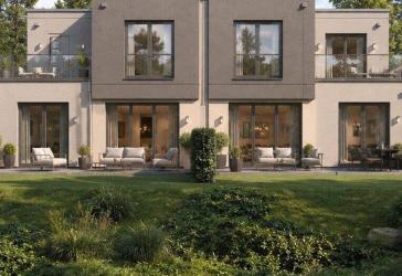 Neubau-Doppelhaushälfte mit ca. 171 m² Wohnfläche, Dachterrasse & Garage