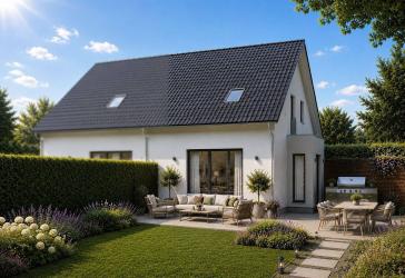 AUSBAUHAUS TwinStyle 11.01 S - Bezahlbar ins Eigenheim mit Keller & Südhang-Grundstück