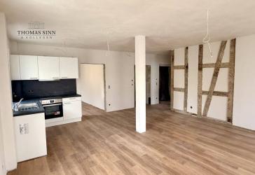 Stilvoll wohnen im historischen Ambiente - 3,5-Zimmer Hochparterre-Wohnung mit Balkon & sichtbarem Fachwerk'