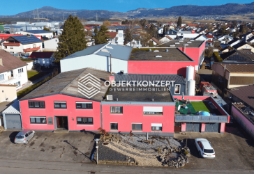 Betriebs- und Industrieobjekt mit großzügigen Hallen, Bürotrakt und Einliegerwohnung