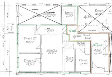 95 m² im EG, 3 Zi +Kü +EBK +Bad +HWR ab SOFORT in Neuenwalde