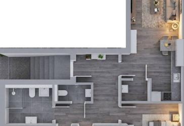 Stilvolle 4-Zimmer-Neubauwohung inklusive zweier Balkone im 2. OG