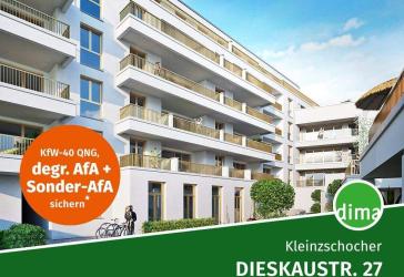 KfW-40-Neubau mit QNG am Volkspark! Traum-Wohnung mit großer Süd-Loggia, 2 Bädern, HWR, Lift u.v.m.