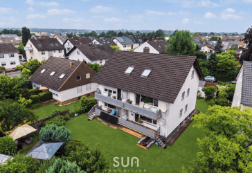RODGAU-JÜGESHEIM VON OBEN ERLEBEN! - Renovierte Dachgeschosswohnung in Feldnähe mit Garten