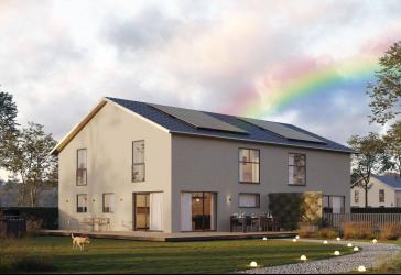 Zeitlose Eleganz trifft Effizienz: Lichtdurchflutete Doppelhaushälfte mit durchdachtem Grundriss und moderner KfW55-Energiebilanz.