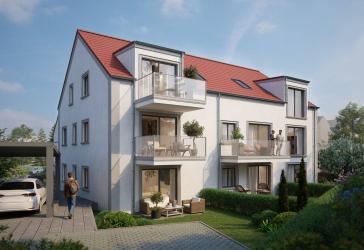 Wohnen im Hopfenland - KFW 40 QNG Neubau - Etagenwohnung in Wolnzach