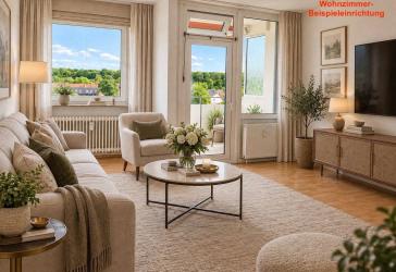 Helle 2-Zimmer-Wohnung mit Balkon & unverbaubarem Panorama-Weitblick in Barsinghausen-Egestorf