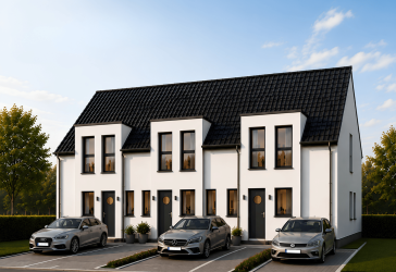 Drei moderne Neubau-Reihenhäuser in gehobener Ausstattung