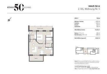Barrierefrei & besonders seniorenfreundlich: 2 Zimmerwohnung mit Balkon und Dachterrasse!