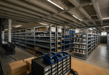 Katip I Lagerfläche mit Regalanlage in Gersthofen - Ideal für Logistik & Warenlager
