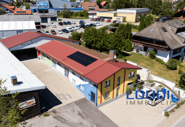 Hallen für Produktion, Lager oder Logistik - inklusive Wohnhaus.