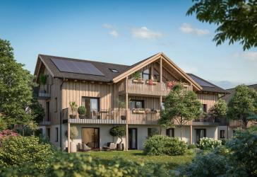 Moderne 3-Zimmer-Neubauwohnung im Dachgeschoss mit Balkon