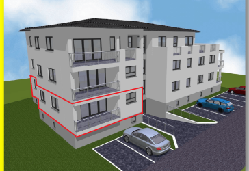 Moderne 3-Zimmer-Wohnung mit Smart Home, Klima, Fußbodenheizung, Balkon & 2 Stellplätzen in Ettenheim