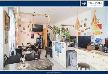 Charmantes Ladenlokal mit mediterranem Flair und lichtdurchflutetem Gastraum