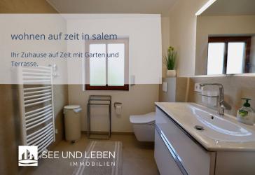 Möblierte Erdgeschosswohnung in Salem auf Zeit - 105 m², zwei Terrassen und Tiefgaragenstellplatz