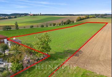 0,89 ha Ackerland - eigenständig nutzbar, gute Zufahrt, verpachtet in Adlkofen (LK Landshut)