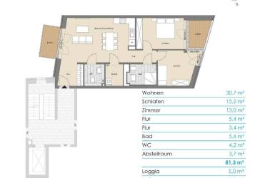 3-Zimmer-Neubauwohnung an der Kieler Hörn