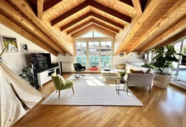 Penthouse mit großer Dachterrasse und 2 Tiefgaragenstellplätzen in Bodolz am Bodensee
