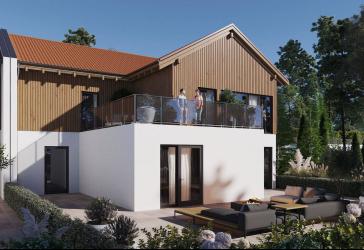 Hanglage de Luxe: Modernes Familien-Domizil auf zwei Ebenen & Wellness-Bad