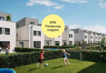 Reihenhaus mit zwei Terrassen zwei Parkplätzen und großen Bädern
