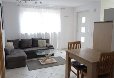 Voll möblierte 2-Zimmer-Wohnung mit Terrasse für Pendler
