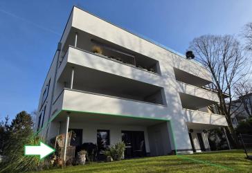 Neuwertige 3-Zimmer-Erdgeschosswohnung mit Garten in ruhige Citylage Bad Honnef / Kurparknähe