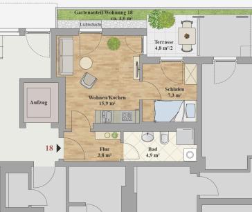 ERSTBEZUG - 1,5-ZIMMER WOHNUNG – Dresden – Vorschaubild 3